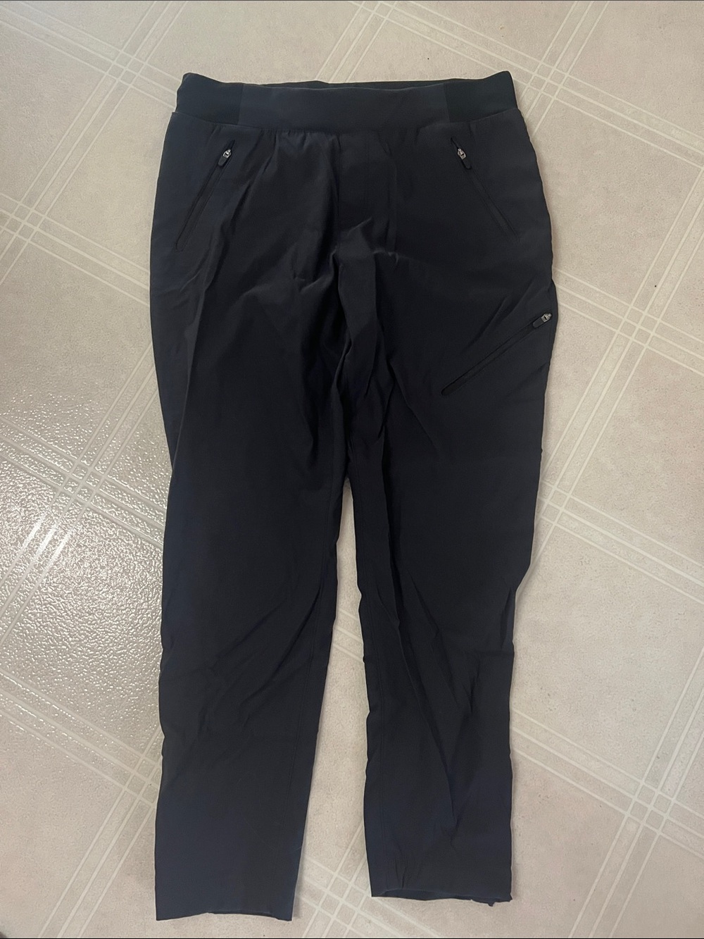 Eddie Bauer Black Womens Performance Joggers Slim Fit Ankle
